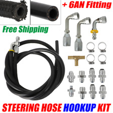 For Hydroboost Power Brake Booster 3 Line High Pressure Hose Kit W 6an Fittings
