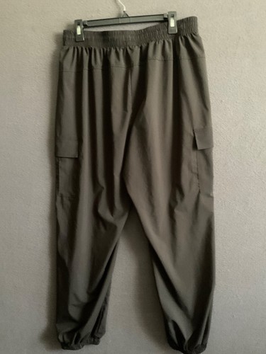 Black Cargo Jogger Pants 2X Downtown Motion Stretch Waistband Activewear - Picture 6 of 6