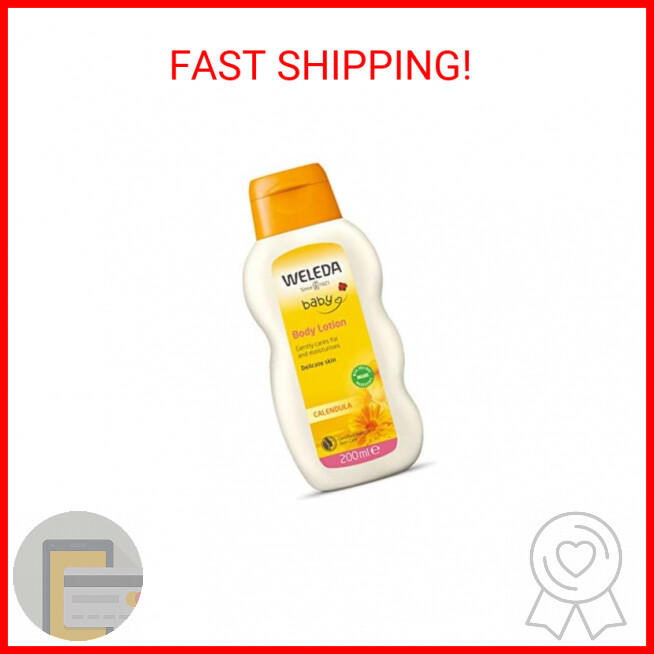 Weleda Baby Calendula Soothing Body Lotion with Plant-Based Moisture for Delicate Skin