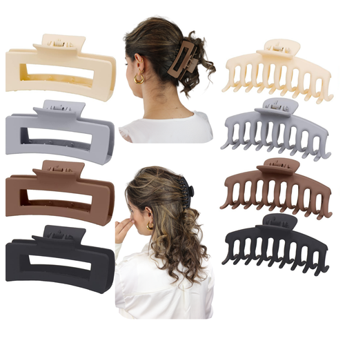 Haarklammer Große Haarklammer Haarspangen Damen claw clip 8er-Set - Bild 36 von 41