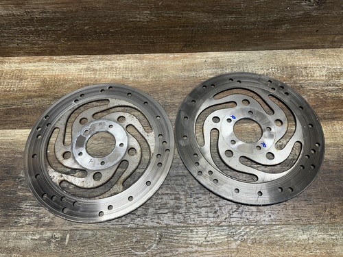 2010 10 Harley Sportster Iron 883 Front & Rear Rotor Rotors Brake - Foto 4 di 4