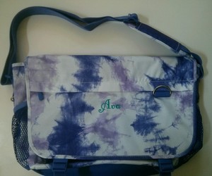Pottery Barn Pb Teen Gear Up Purple Water Color Print Messenger