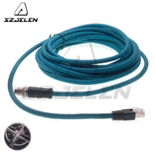  M12 8Pin A Code to RJ45 Shielded Ethernet Cable for Cognex Industrial Camera