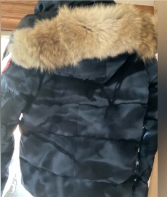   WYNDHAM PARKA コヨーテファーのみ Canada Goose Wyndham Parka Heritage Blue Camo Coyote Fur Excellent