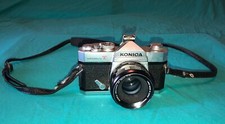 LOT: Vintage Konica Autoreflex T 35mm Camera's w/ Extra Lenses and Filters