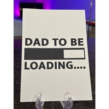 Weekend Banter Dad to Be Loading Card Pregnancy Announcement