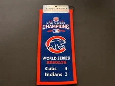 2016 CHICAGO CUBS WORLD SERIES CHAMPIONS RESULTS BANNER WINNING STREAK RARE