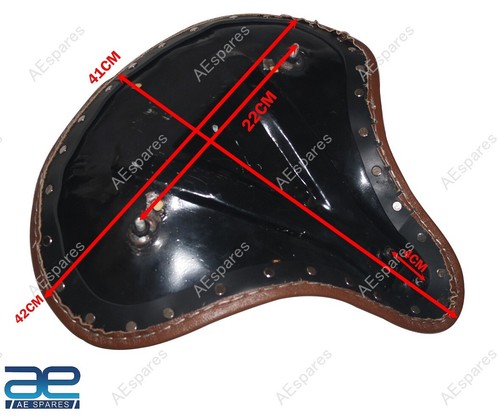Leather Seat Brown For Indian Chief Scout Military Civil Chopper Bobber - Bild 2 von 6
