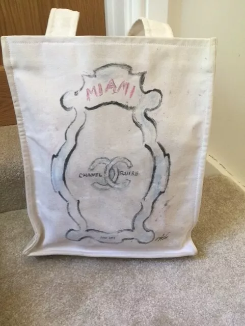 Miami Chanel Canvas Tote Shopper Cruise Karl Lagerfeld design - Must See