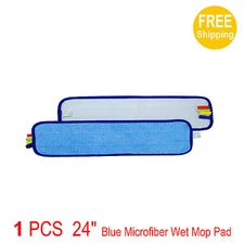 1 PCS 24" SunnyCare #26242 Blue Microfiber Wet Mop Pad 