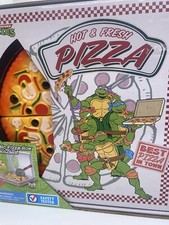 Teenage Mutant Ninja Turtles 14 Piece Pizza Party Set W/PIZZA BOX TMNT Play Food