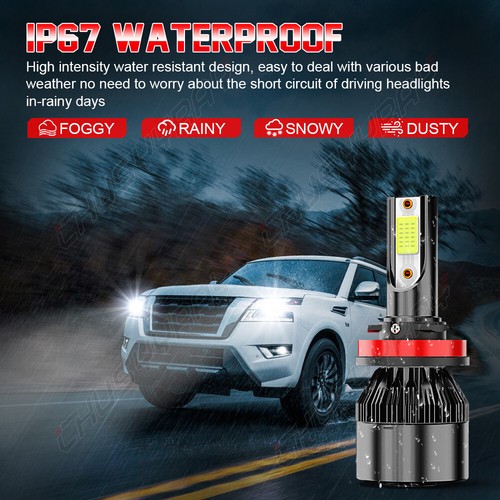 For Chevy Colorado 2015-2019 4X LED Headlight Bulbs Kit 6000K Hi/Lo Beam White - Picture 9 of 13