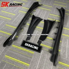 For BMW i8 2014-2019 Real Carbon Fiber Side Skirts Extension Cover Trim Bodykit