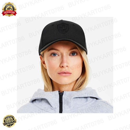 FREE SF Scuderia Ferrari Fanwear Baseball Cap Fade Black - PUMA Original - Picture 6 of 9