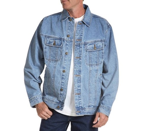 Chaqueta azul vintage de mezclilla Wrangler® para hombre RJK30VI - Imagen 3 de 4