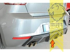 Rieger Heckansatz Heckspoiler Diffusor für Seat Ibiza KJ schwarz matt 2 Rohr