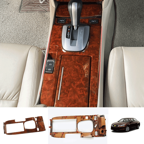 For Honda Accord Crosstour 2008-2012 Tan Wood Grain Replacement Gear Shift Panel - Imagen 1 de 6