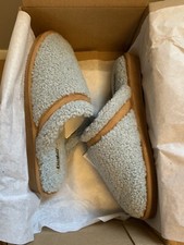 KHOMBU Cozy Faux Fur Slippers Dede BLUE 9 NIB