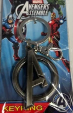 Monogram International-MARVEL Comics Avengers Assemble Logo Metal Keyring MINT