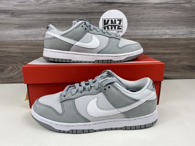 *NIKE WOMEN'S DUNK LOW LX NBHD Light Smoke Grey White (size 8.5) FB7720 002