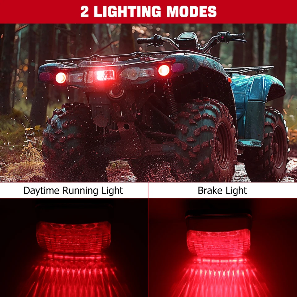 25LED Rear Taillight Tail Brake Light For 83-85 Honda XL80S XL100S XL125S XL185S - Image 4 of 4