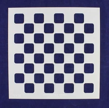 Checker/Chess Board Stencil 14 mil Mylar-15" x 15"- Painting/Crafts/Template