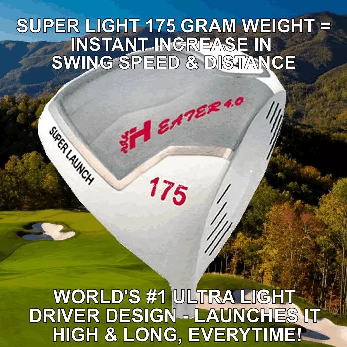 1 HEATER 4.0 175 GRAM ULTRALIGHT PGA LONG DRIVE DISTANCE + ACCURACY GOLF  DRIVER