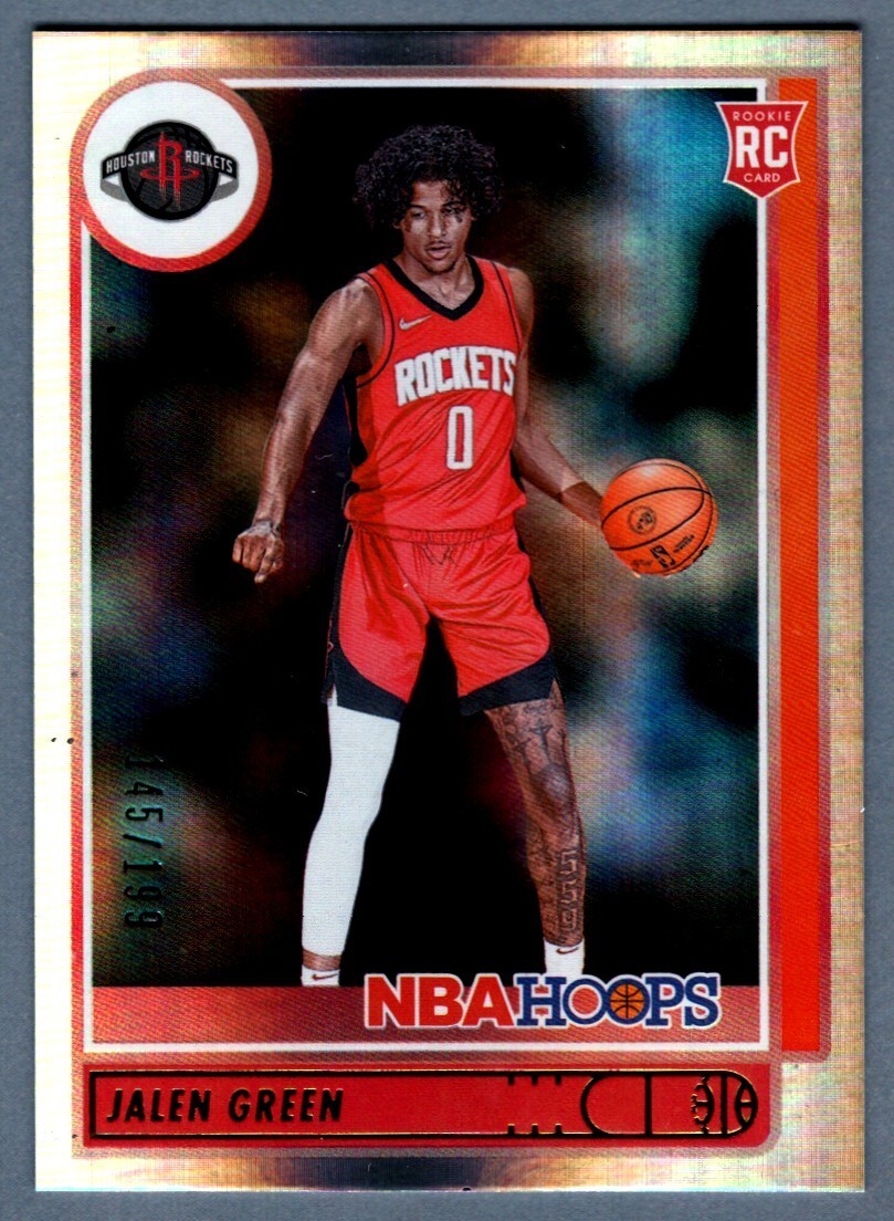 Jalen Green 2021-22 Panini NBA Hoops #218 Premium Box Set Silver RC /199 Suns
