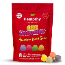 CBD Gummies Edibles - Vegan American Hard Gums - 300mg - 30Pk - 10mg per gummy