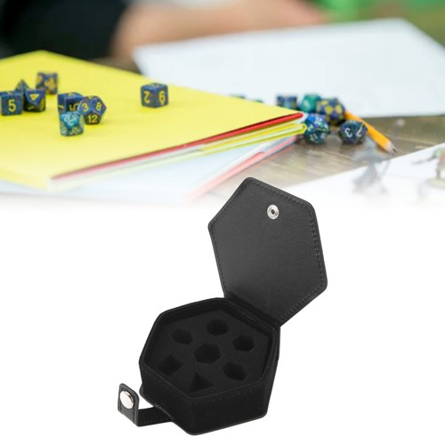 Dice Box Storage Case Tray PU Leather Sponge Portable FA - Picture 7 of 22