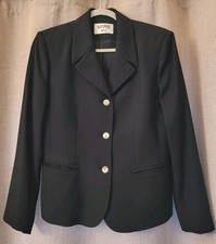 Kasper ASL Women  s Black Blazer Jacket Career Office Pockets Lined Size 6-8