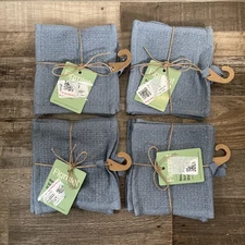 16ct Figmint Reusable Scrubber Dishcloth Set, Dusty Blue 6" x 6" each