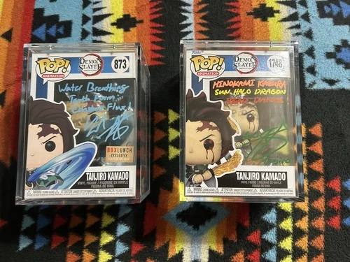 Funko Demon Slayer: Kimetsu No Yaiba Both Autographs With Hard case