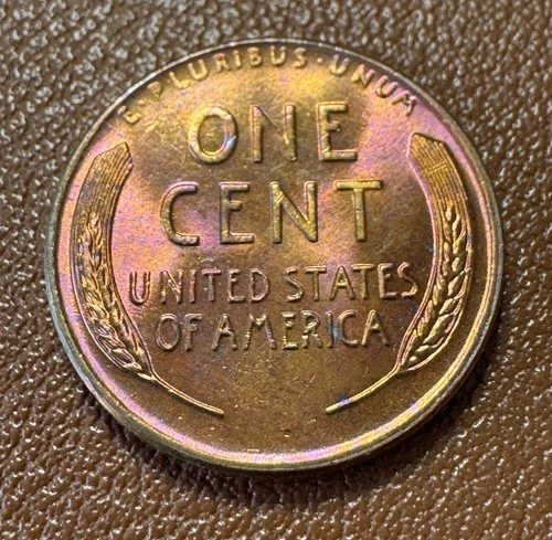 1958-D 1C UNC RD Lincoln Cent ⭐️Beautiful Toning