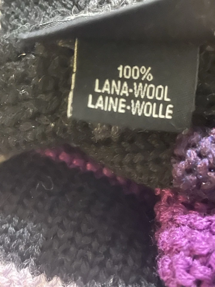 Bufanda de lana a rayas Sonia Rykiel de gran tamaño Foto 3 de 4