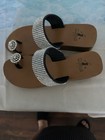 Corkys Women’s Thong Sandals Size 8 Brown/Black Synthetic Wedge Platform — photo 2