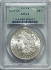 1883 CC Morgan Silver Dollar PCGS MS64 OGH