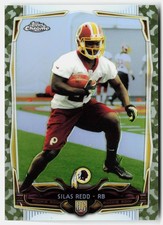 2014 Topps Chrome Camo Refractors Silas Redd Rookie #194 Redskins RC,/499