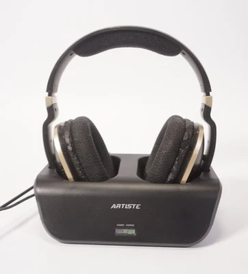 Ariste ADH300J Casque Numérique 2,4 GHz Avec Station De Charge Noir - Photo 1/4