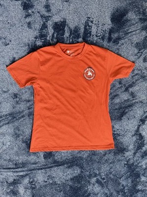 Women s Size Medium Running T Shirt Shipyard Collection Maine Running Orange