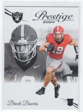 #305 2024 Panini Prestige { Brock Bowers RC Las Vegas Raiders