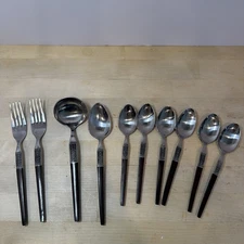 MCM EKCO Eterna La Joya Stainless Mixed Lot Flatware -Spoons, Serving & Forks