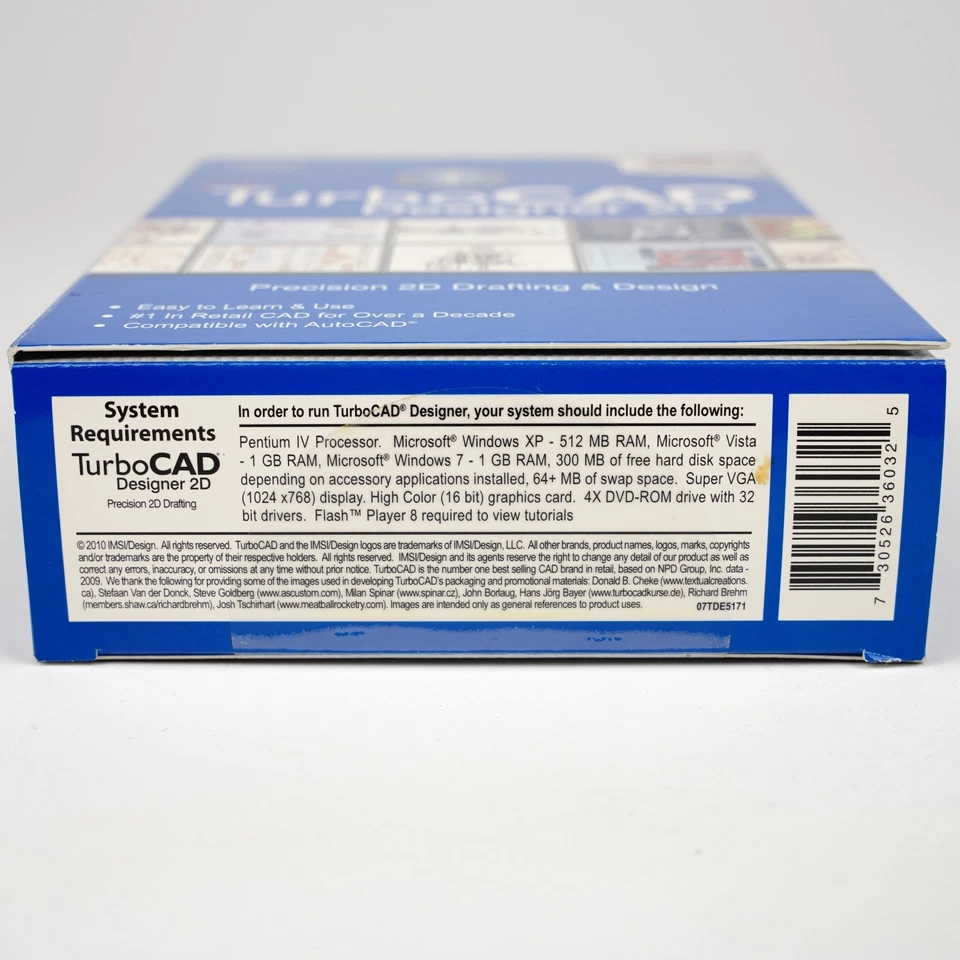 Diseño IMSI TurboCAD Designer 17 Diseño de dibujo 2D 2010 con llave de activación Foto 2 de 4