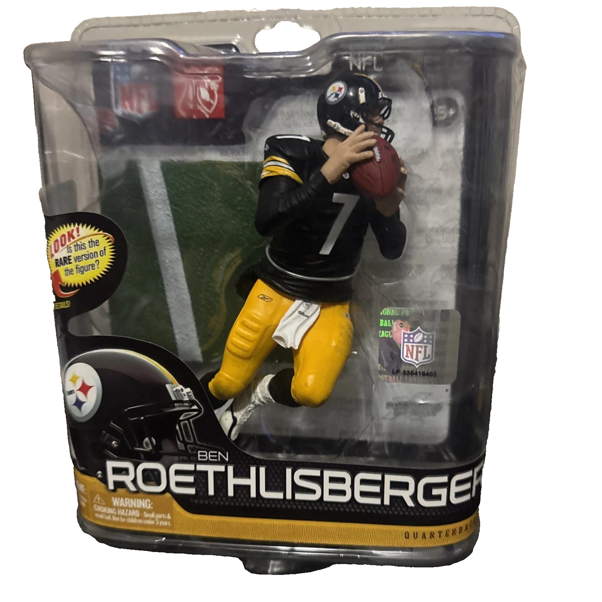 MCFARLANE NFL SERIES 28 STEELERS BEN ROETHLISBERGER FIGURE FREE