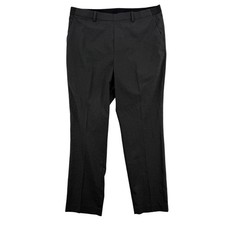 Uniqlo Dress Pants Mens XL Gray Ankle Length Elastic Waist Stretch Trousers NWT
