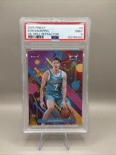 2025-26 Finest - Kon Knueppel Oil Spill Refractor RC PSA 9 Hornets