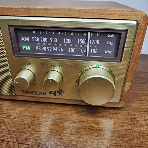 ++VIDEO++ SANGEAN 4 AM/FM Shelf/ Table Top Radio Model WR-11SE Wood Veneer NICE! - Bild 3 von 11