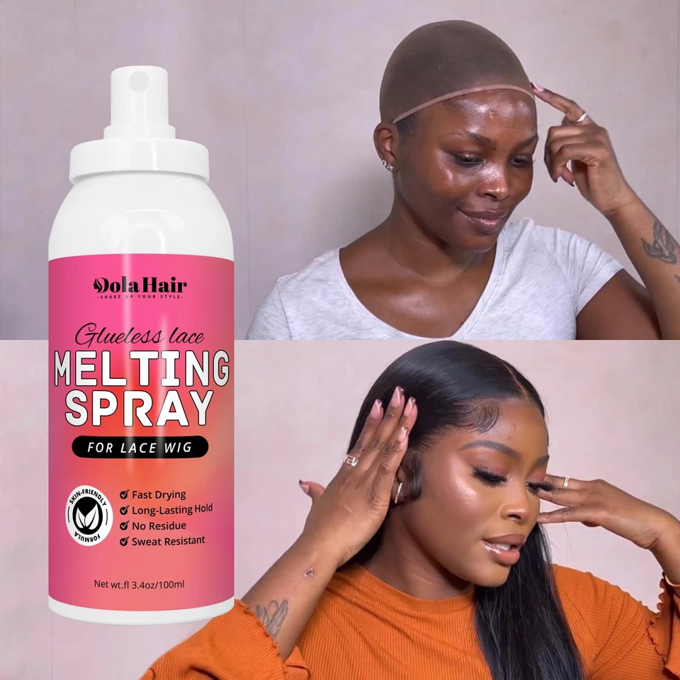Spray de fusión de encaje para pelucas sin pegamento | Adhesivo adhesivo 4 oz | Uso frontal de encaje Foto 3 de 4