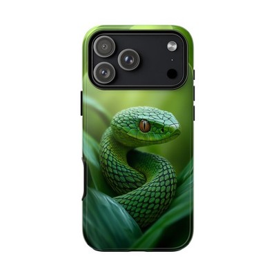 Phone Ink - iPhone | Galaxy | Pixel Case - Green Snake Viper Plants