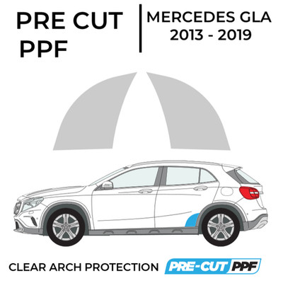 Heckbogen Steinschlag - PPF Lackschutzfolie Set - Mercedes GLA 13-19